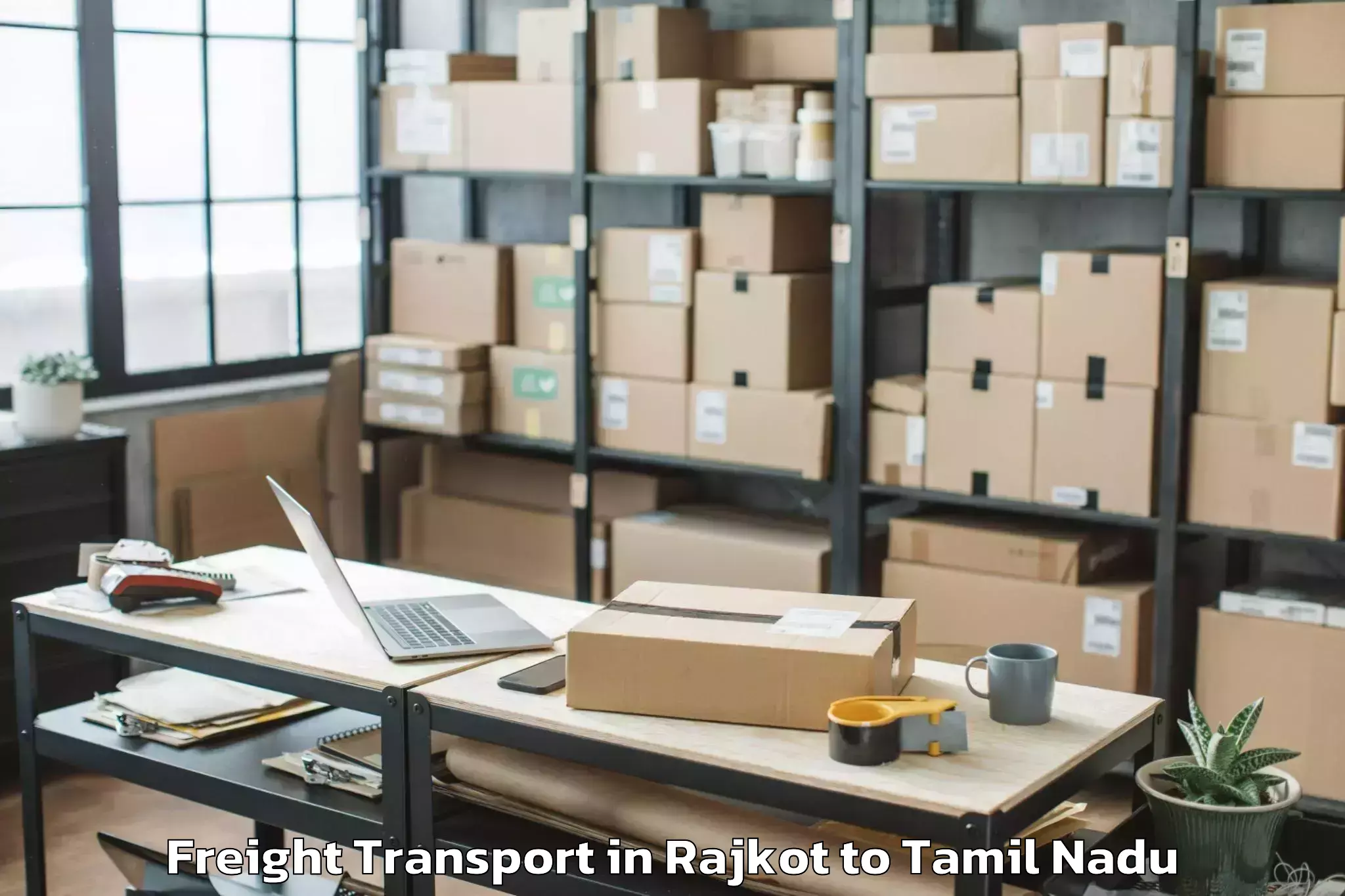 Leading Rajkot to Abhilashi University Tiruchira Freight Transport Provider